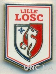 футбольный клуб Лилль ОСК (Франция)1 ЭМАЛЬ / Lille OSC,France football pin badge