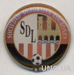 футбольный клуб Логроньес (Испания) тяжмет /SD Logrones,Spain football pin badge