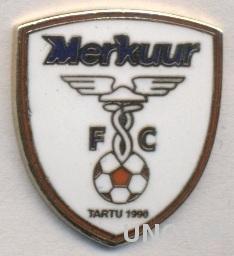 футбольный клуб Меркур (Эстония) ЭМАЛЬ /Merkuur Tartu,Estonia football pin badge