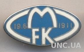 футбольный клуб Мольде (Норвегия) ЭМАЛЬ / Molde FK, Norway football enamel badge