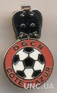 футбольный клуб Ницца (Франция)1 ЭМАЛЬ / OGC Nice, France football enamel badge