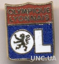 футбольный клуб Ол. Лион (Франция) ЭМАЛЬ / Olympique Lyon, France football badge