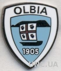футбольный клуб Ольбия (Италия), ЭМАЛЬ / Olbia Calcio, Italy football pin badge