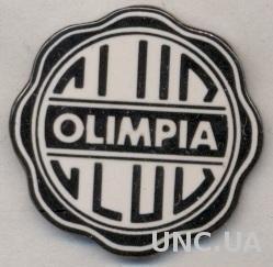 футбольный клуб Олимпия (Парагвай) ЭМАЛЬ /Olimpia Asuncion,Paraguay football pin