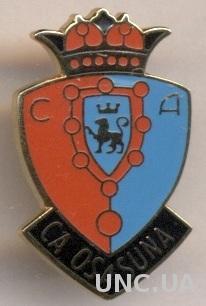 футбольный клуб Осасуна (Испания)2 ЭМАЛЬ /CA Osasuna,Spain football enamel badge