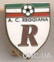 футбольный клуб Реджана (Италия)2 ЭМАЛЬ /AC Reggiana,Italy football enamel badge