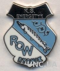 футбольный клуб РОВ Рыбник (Польша) ЭМАЛЬ / ROW Rybnik,Poland football pin badge