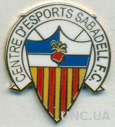 футбольный клуб Сабадель (Испания) ЭМАЛЬ / CE Sabadell, Spain football pin badge