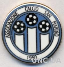футбольный клуб Сан-Марино-&gt;Италия,ЭМАЛЬ / San Marino Calcio, Italy football pin