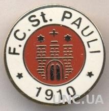 футбольный клуб Санкт-Паули (Германия) ЭМАЛЬ /FC St.Pauli,Germany football badge