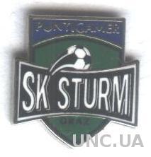 футбольный клуб Штурм Грац (Австрия)№1, ЭМАЛЬ / Sturm Graz, Austria football pin