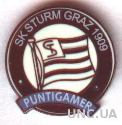 футбольный клуб Штурм Грац (Австрия)№2, ЭМАЛЬ / Sturm Graz, Austria football pin