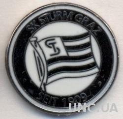 футбольный клуб Штурм Грац (Австрия)№3, ЭМАЛЬ / Sturm Graz, Austria football pin