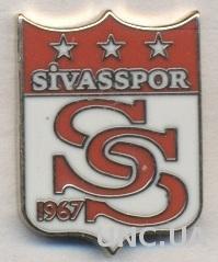 футбольный клуб Сивасспор (Турция), ЭМАЛЬ / Sivas SK, Turkey football pin badge