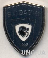 футбольный клуб СК Бастия (Франция)2, ЭМАЛЬ /SC Bastia,France football pin badge