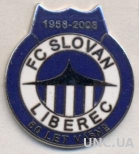 футбольный клуб Слован Либерец (Чехия)2 ЭМАЛЬ /Slovan Liberec,Czech football pin