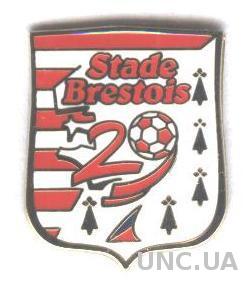 футбольный клуб Стад Брест (Франция)№1, ЭМАЛЬ / Stade Brestois, France pin badge