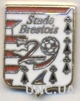футбольный клуб Стад Брест (Франция)№2, ЭМАЛЬ / Stade Brestois, France pin badge