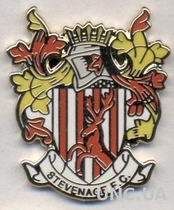 футбольный клуб Стивенидж (Англия),№1 ЭМАЛЬ / Stevenage FC, England football pin
