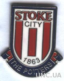 футбольный клуб Сток Сити (Англия)1 ЭМАЛЬ /Stoke City,England football pin badge