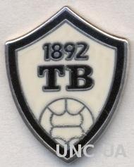 футбольный клуб ТБ Тверойри (Фареры) ЭМАЛЬ /TB Tvoroyri,Faroe football pin badge