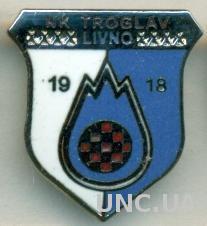 футбольный клуб Троглав Ливно(Босния) ЭМАЛЬ /Troglav Livno,Bosnia football badge