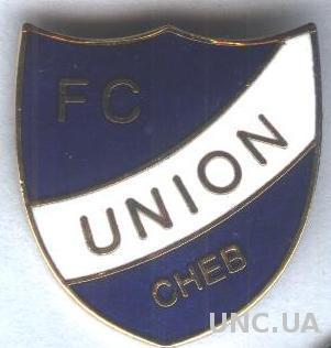 футбольный клуб Унион Хеб (Чехия) ЭМАЛЬ / Union Cheb,Czech football enamel badge
