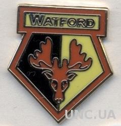 футбольный клуб Уотфорд (Англия)1 ЭМАЛЬ / Watford FC, England football pin badge
