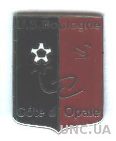 футбольный клуб УС Булонь (Франция) ЭМАЛЬ /US Boulogne,France football pin badge