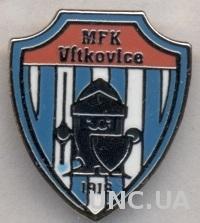футбольный клуб Витковице (Чехия)2 ЭМАЛЬ / Vitkovice,Czech football enamel badge