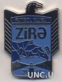 футбольный клуб Зиря (Азербайджан) ЭМАЛЬ / Zira FС,Azerbaijan football pin badge