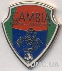 Гамбия, федерация футбола,№1 ЭМАЛЬ / Gambia football federation enamel pin badge