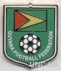 Гайана, федерация футбола, ЭМАЛЬ / Guyana football federation enamel pin badge