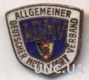 ГДР, автоспорт, федерация, ЭМАЛЬ / GDR motorsport federation badge / DDR ADMV
