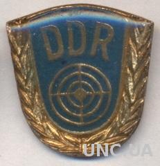 ГДР, стрельба, федерация, тяжмет / GDR shooting federation badge / DDR DSV