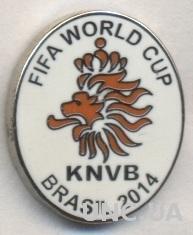 Голландия, федерация футбола,№2 ЭМАЛЬ /Netherlands football federation pin badge