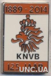 Голландия, федерация футбола,юбилей 125,№3 ЭМАЛЬ /Netherlands football feder.pin