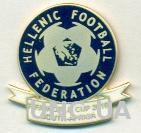 Греция, федерация футбола,№1 ЭМАЛЬ / Greece football federation enamel pin badge