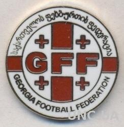 Грузия, федерация футбола,№1 ЭМАЛЬ /Georgia football federation enamel pin badge