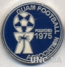 Гуам, федерация футбола,№1 ЭМАЛЬ /Guam football association federation pin badge