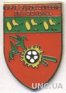 Гваделупа, федерация футбола,№2 ЭМАЛЬ /Guadeloupe football federation enamel pin