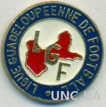 Гваделупа, федерация футбола, тяжмет / Guadeloupe football federation pin badge