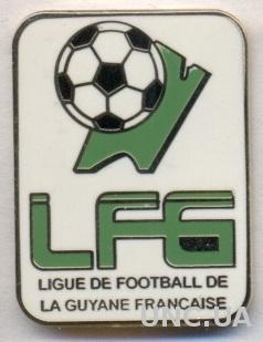 Гвиана Французская,федерация футбола,ЭМАЛЬ/French Guiana football federation pin