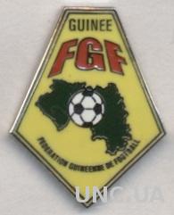 Гвинея, федерация футбола,№1 ЭМАЛЬ / Guinea football federation enamel pin badge