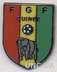 Гвинея, федерация футбола,№2 ЭМАЛЬ / Guinea football federation enamel pin badge
