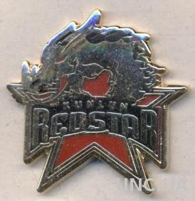 хоккей.клуб Куньлунь (Китай, КХЛ)2 ЭМАЛЬ / Kunlun Red Star, KHL hockey pin badge
