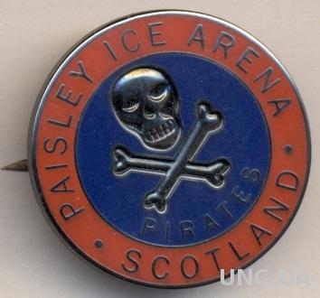 хоккей.клуб Пэйсли Пайретс (Шотландия) ЭМАЛЬ / Paisley Pirates hockey club badge