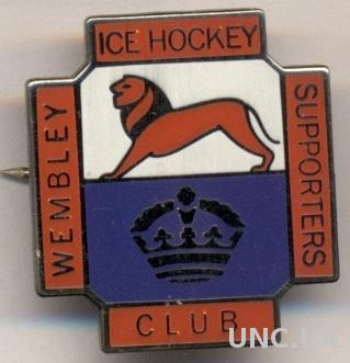 хоккей.клуб Уэмбли Лайонс(Англия) ЭМАЛЬ /Wembley Lions,England hockey club badge