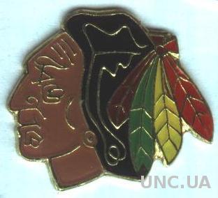 хоккейный клуб Чикаго Блэкхоукс (США-НХЛ), тяжмет / Chicago Blackhawks NHL pin