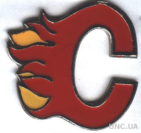 хоккейный клуб Калгари Флеймс(Канада-НХЛ) тяжмет,БОЛЬШОЙ /Calgary Flames,NHL pin